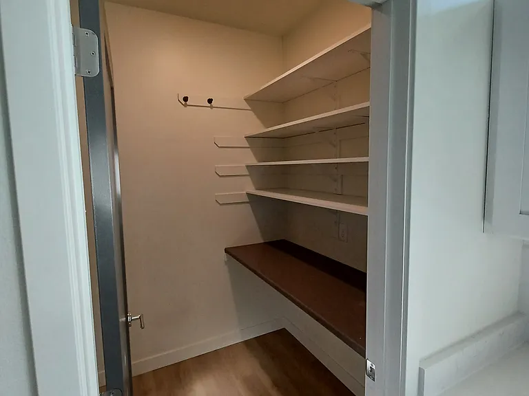 Pantry room next to kitchen