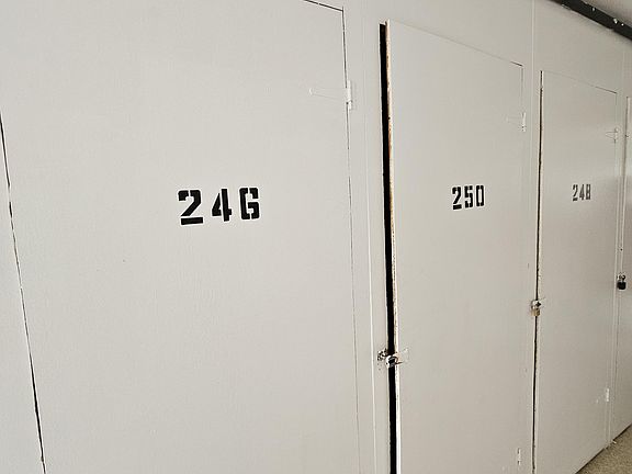 HUGE storage locker in shared laundry room