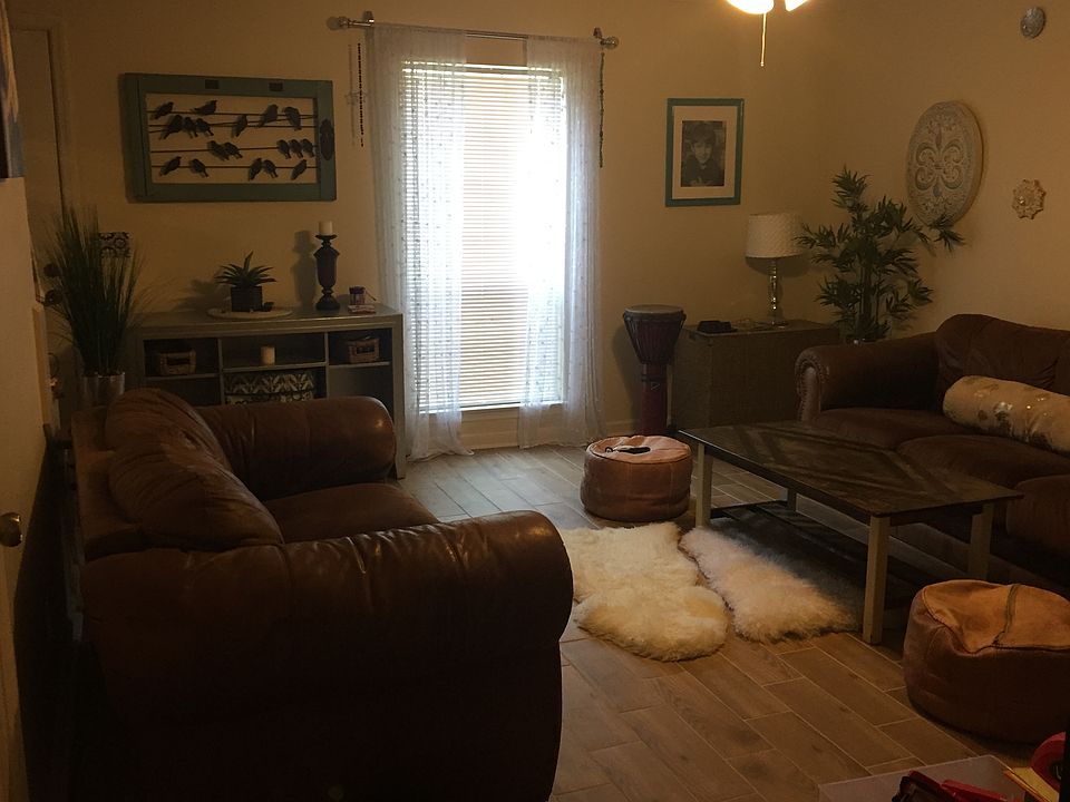 Den with Tile floors