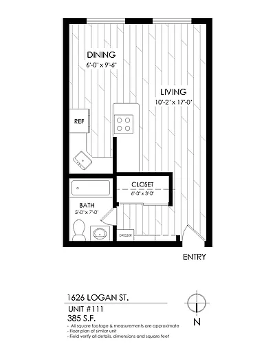 Floor plan Studio