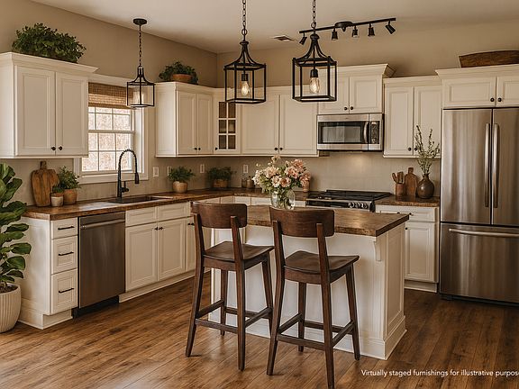 Kitchen (virtually staged)