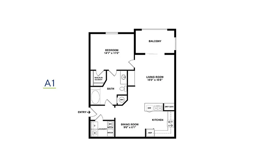 Floor plan A1 - WF