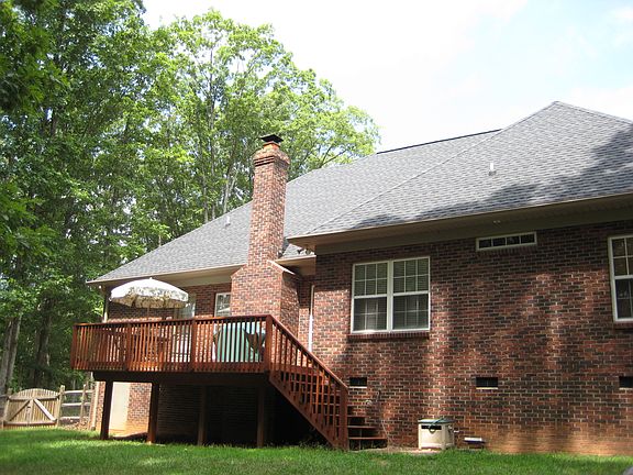 Great deck, back of house