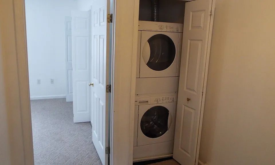 Upstairs closet laundry