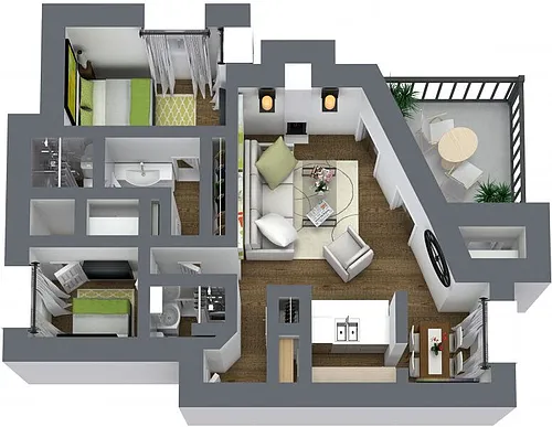 Floor plan B3 Traditional