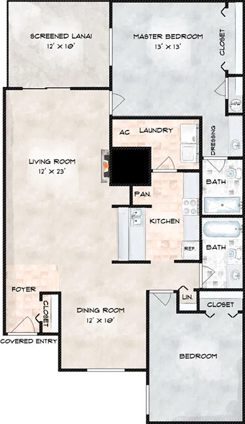 2 bed, 1139 sqft, $2,100 — Photo 2