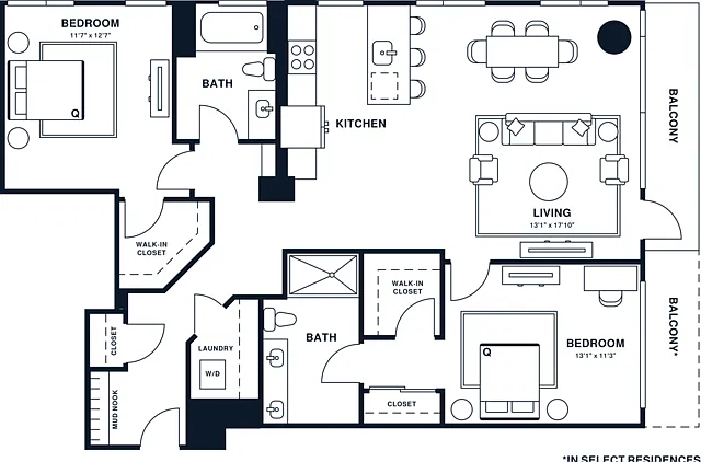 B19 | 2x2 | 1265 sq ft B19 | 2x2 | 1265 sq ft