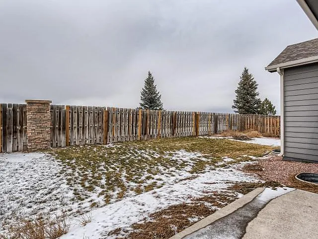 Fully Fenced backyard.