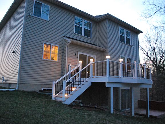 Back yard and deck