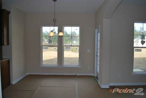 Breakfast Nook with wood laminate floors