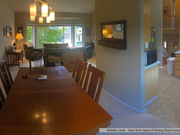 View from the back of the house toward the front street. Notice the kitchen entry to the left.