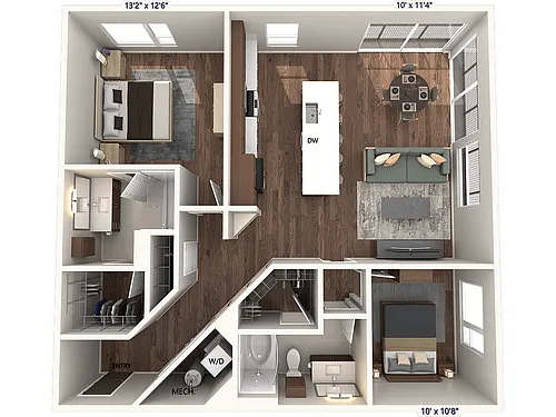 Floor plan B2 - Finish Package 1