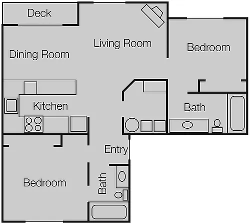 Floor plan Floorplan 2x2