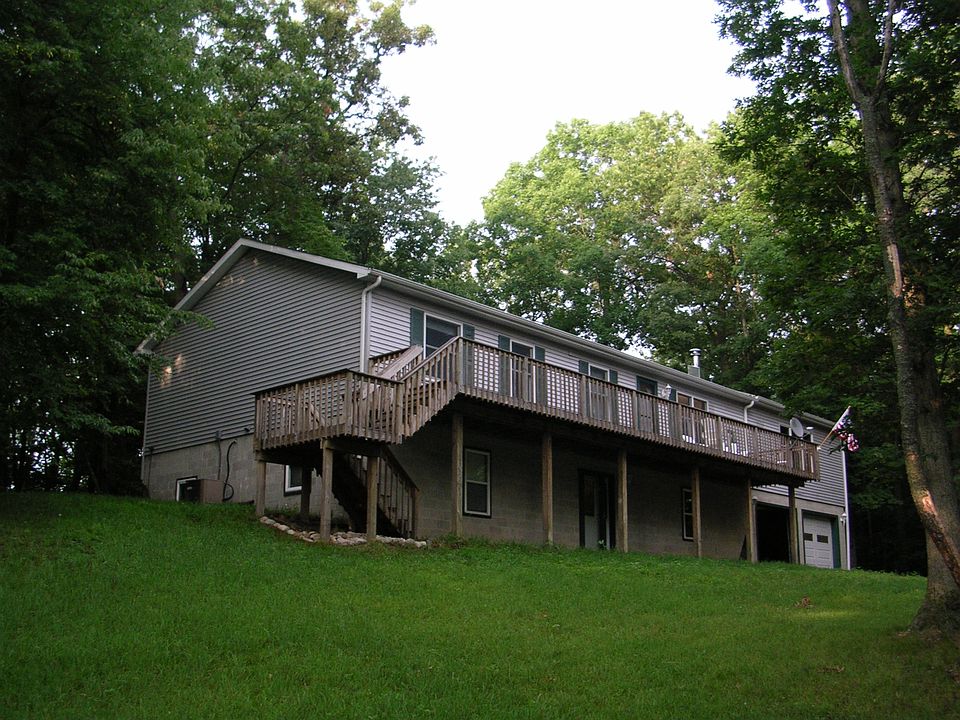 Front faces away from road