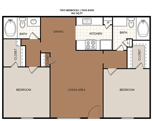 Floor plan 2X2S
