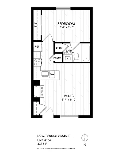 Floor plan 1 Bedroom