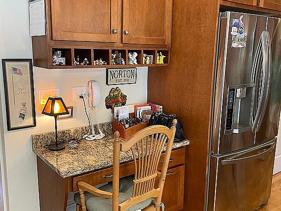 Kitchen desk area