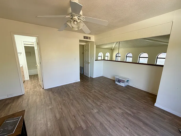 Upstairs loft bedroom. Would also make a great office or hang out space!
