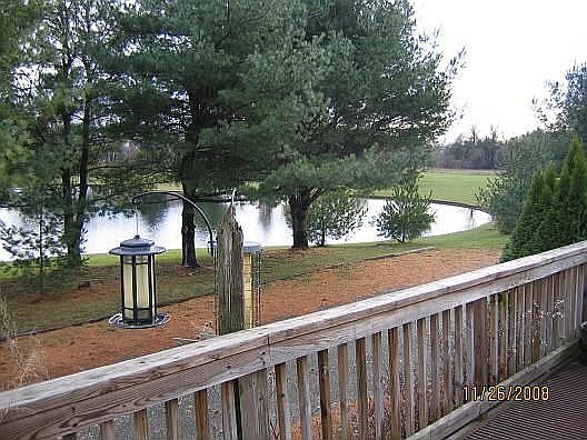 View of pond from deck