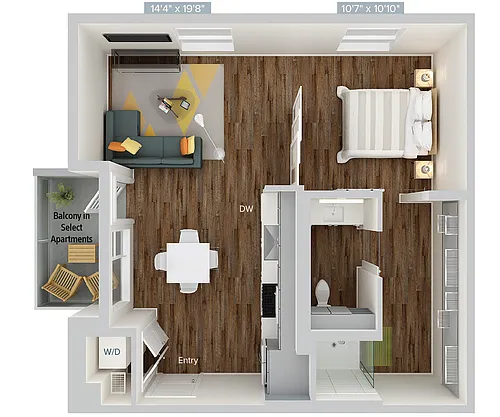 Floor plan A1V-649