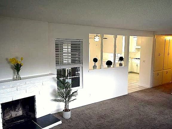 Living Room with Plush Carpet throughout