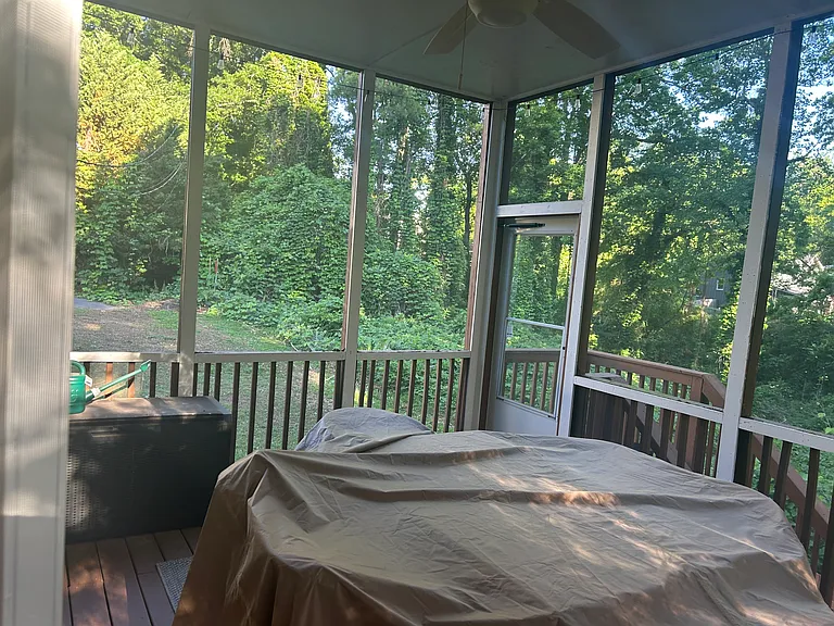 View of Deck off the Living and Dining Combo Area