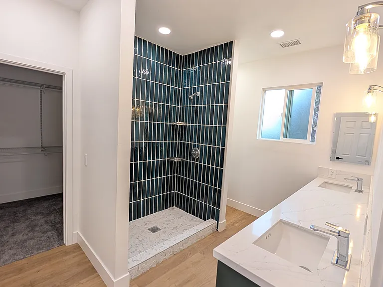 Master Bathroom, glass door coming soon