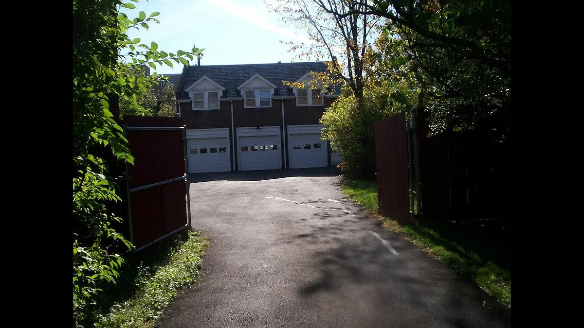 Located at rear of property - Lake Ave