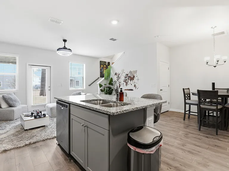Outward kitchen view