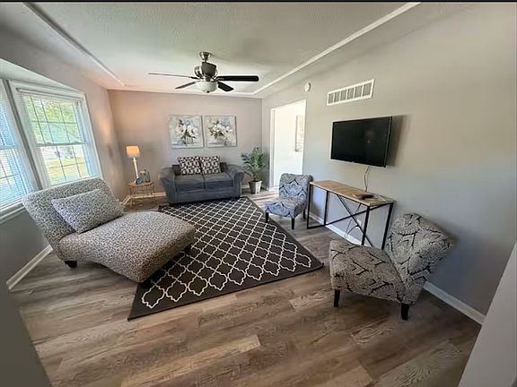 Living room (furniture not included)