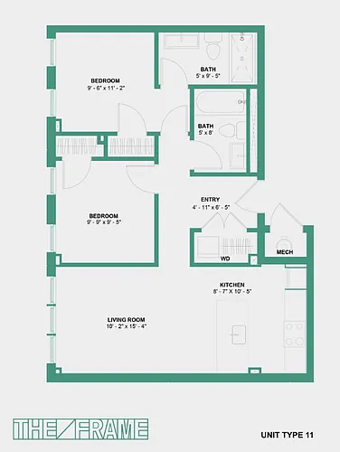 Floor plan Two Bedroom