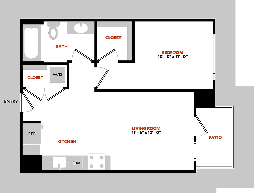 Floor plan South 1C