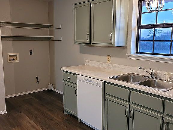 Laundry area off kitchen