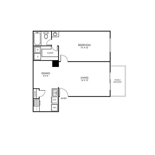 Floor plan A2 Renovated