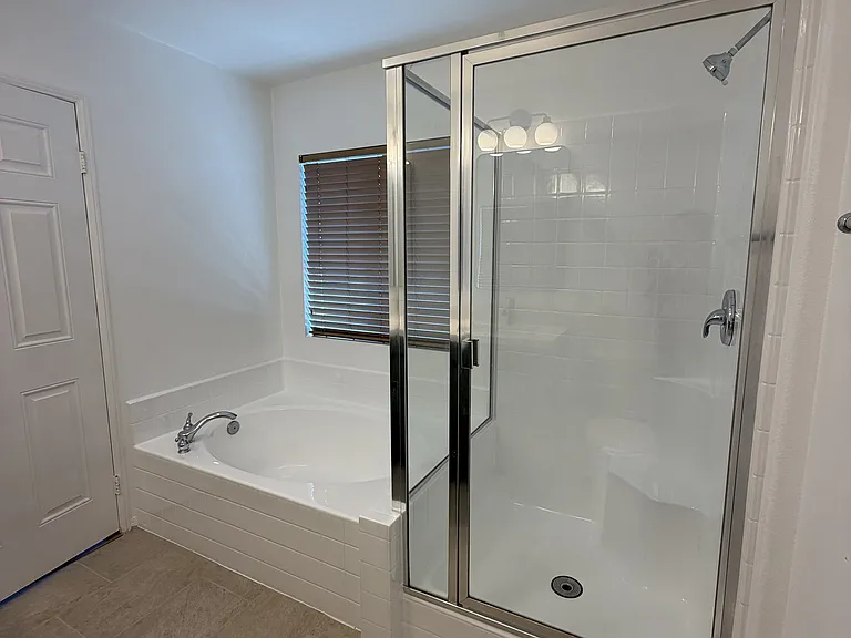 Master Bath room tub and shower