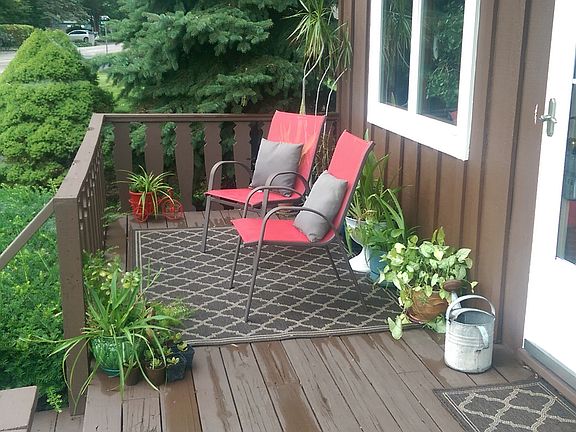 Wraparound front porch