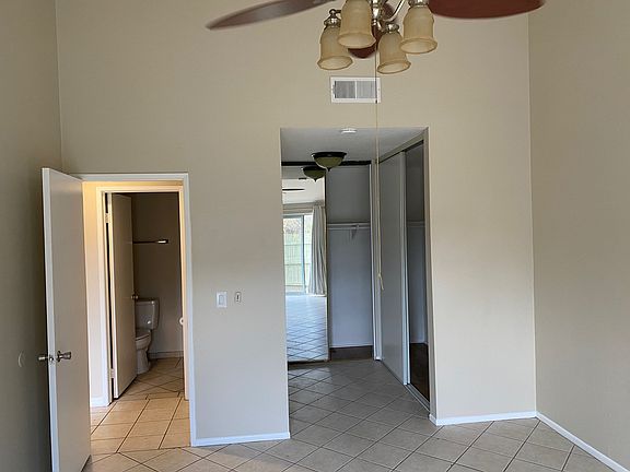 Master bedroom with plenty of closet space.