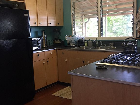 Kitchen with window view