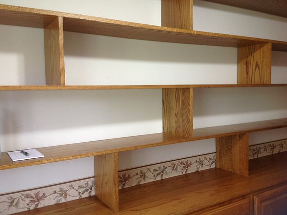 Shelves in breezeway