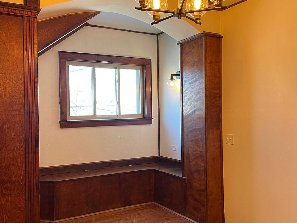 Breakfast nook with storage bench.