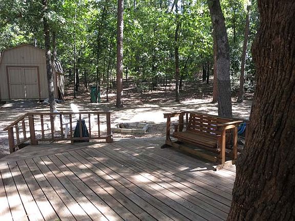 Expansive deck &amp; view of 3 of the 5 lots.