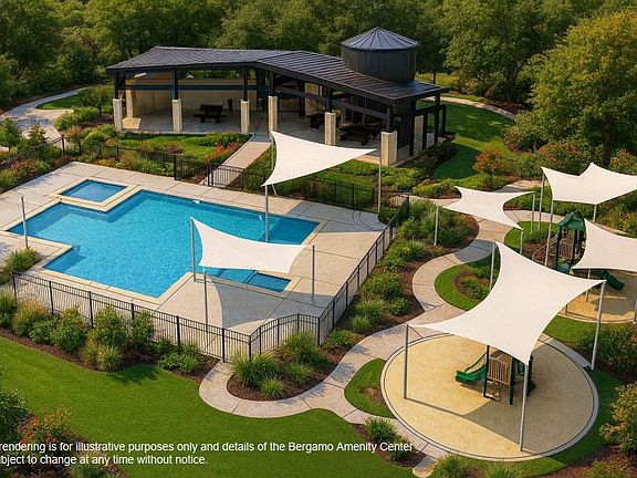 Resort-style amenity center designed for everyday enjoyment-featuring a sparkling pool, shaded loung