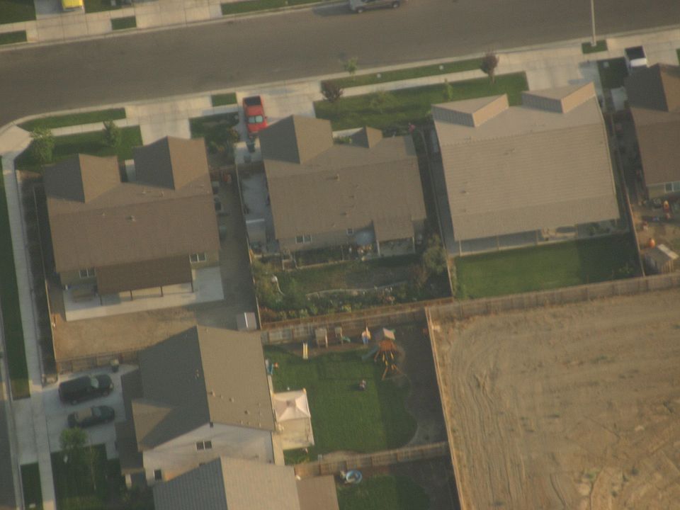 aerial view of house