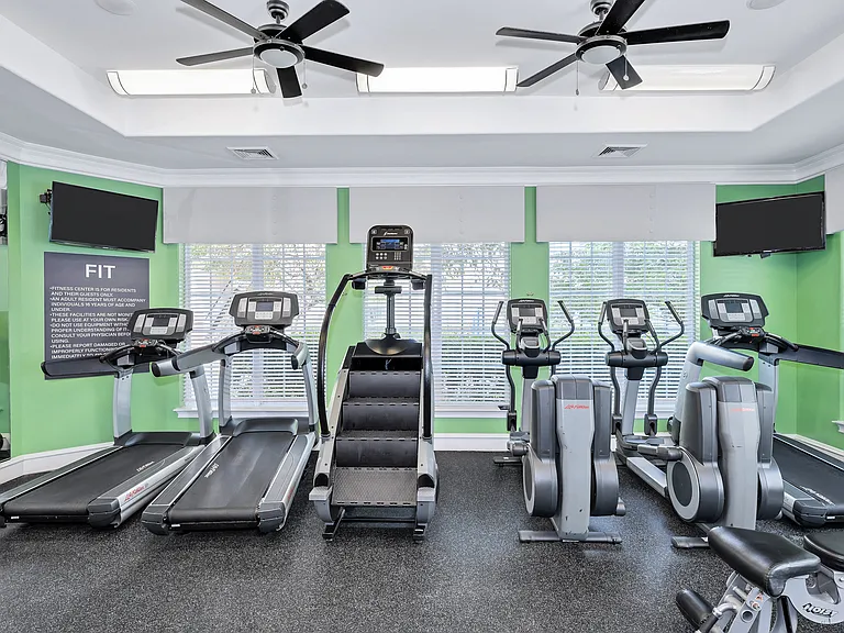 Fitness center with strength training and cardio equipment