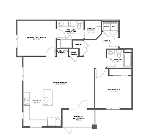 Floor plan Valmont