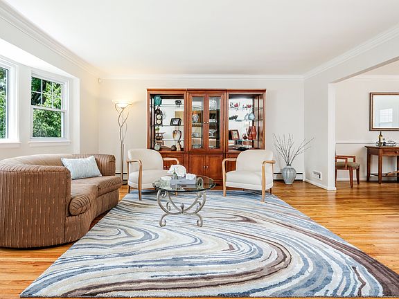 Living room facing dining area