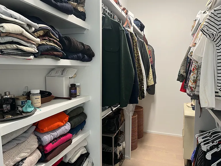 Largest master room closet
