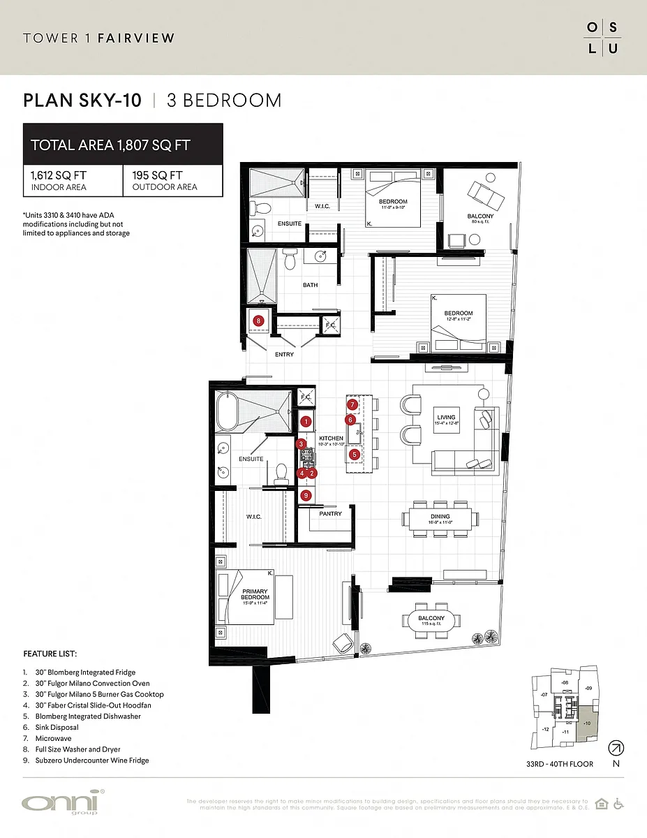 Floor plan Fairview Sky10