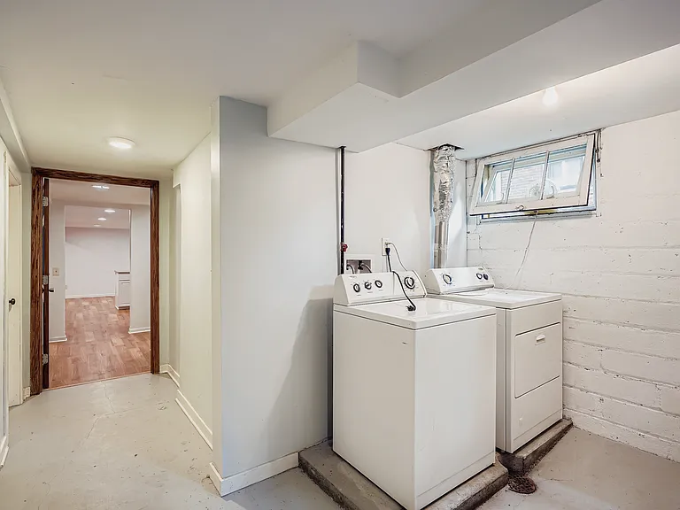 Free washer and dryer in basement