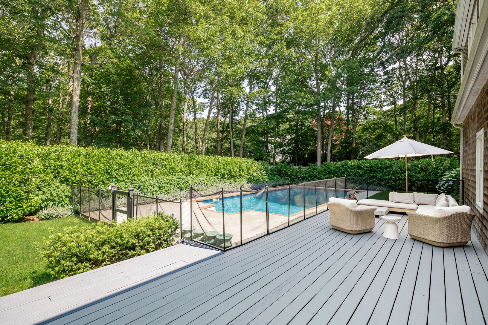  Expansive deck with inviting lounge area 